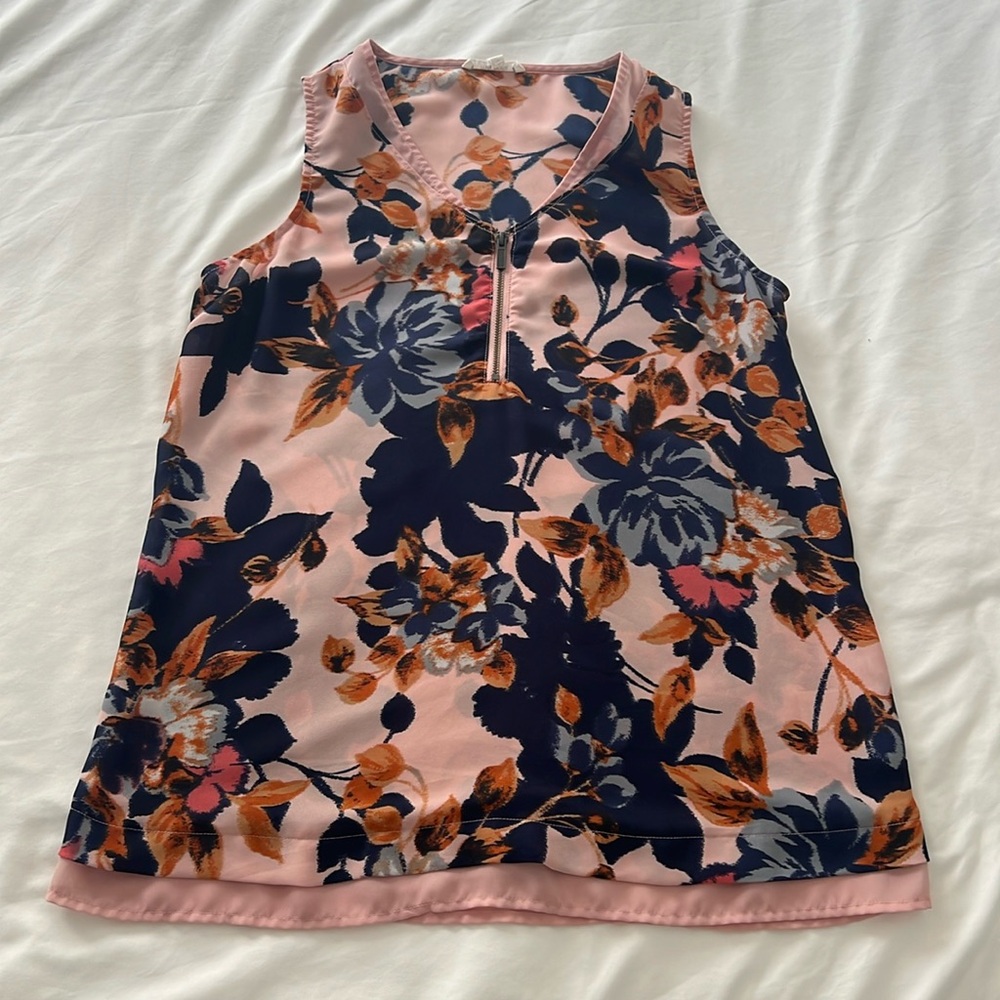 Women's Chiffon Floral Tank